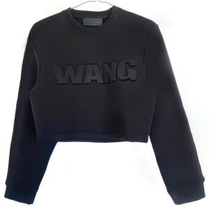 ALEXANDER WANG x H&M Neoprene Scuba Cropped Logo Sweatshirt